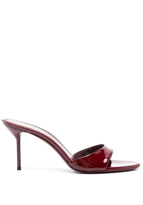 Mules Lidia 70mm in pelle in rosso Paris texas - donna